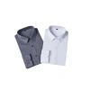 Group purchase of 2022 new long-sleeved grey cotton shirts with embroidered logo for both men and women's professional attire Item Picture